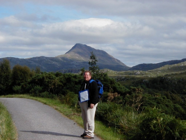 Nick out walking near Suilven